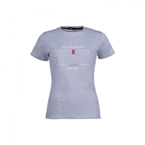 HKM T-Shirt Equine Sports Style Grey Mottled