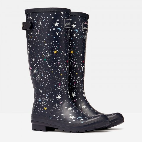 Joules Welly Print Navy Stars