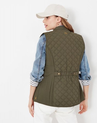 Joules Minx Quilted Gilet Grape Leaf