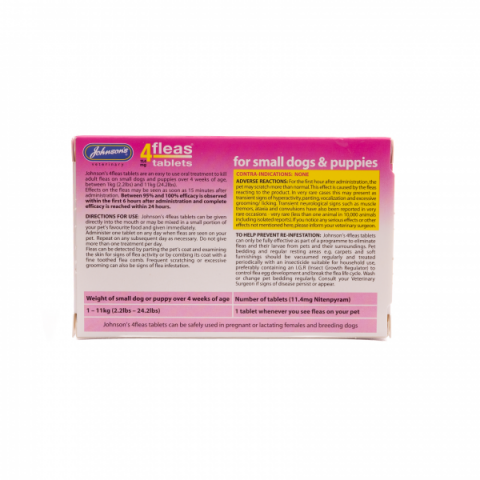 4fleas Tablets for Puppies & Small Dogs