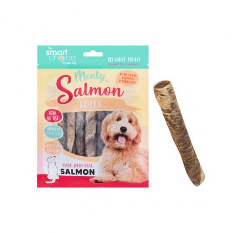  Salmon Skin Rolls Dog Treats